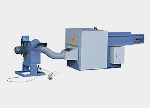 Fibre carding & stuffing combination machine