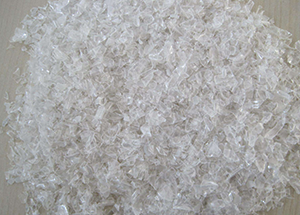 Grade AA recycled PET pure white flakes